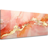 Zlatý dotyk na plátne Elegancia mramorového úsvitu | rôzne rozmery | rôzne rozmery